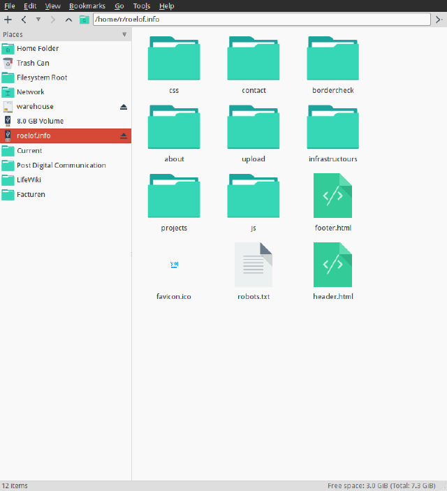 the same website as a bunch of files on a USB drive