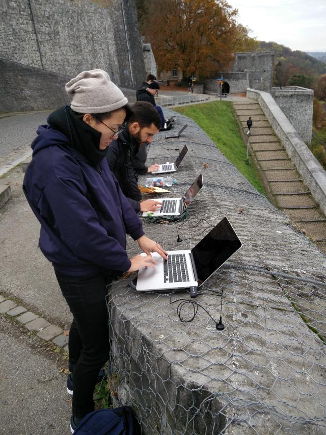 Participants exploring the spectrum